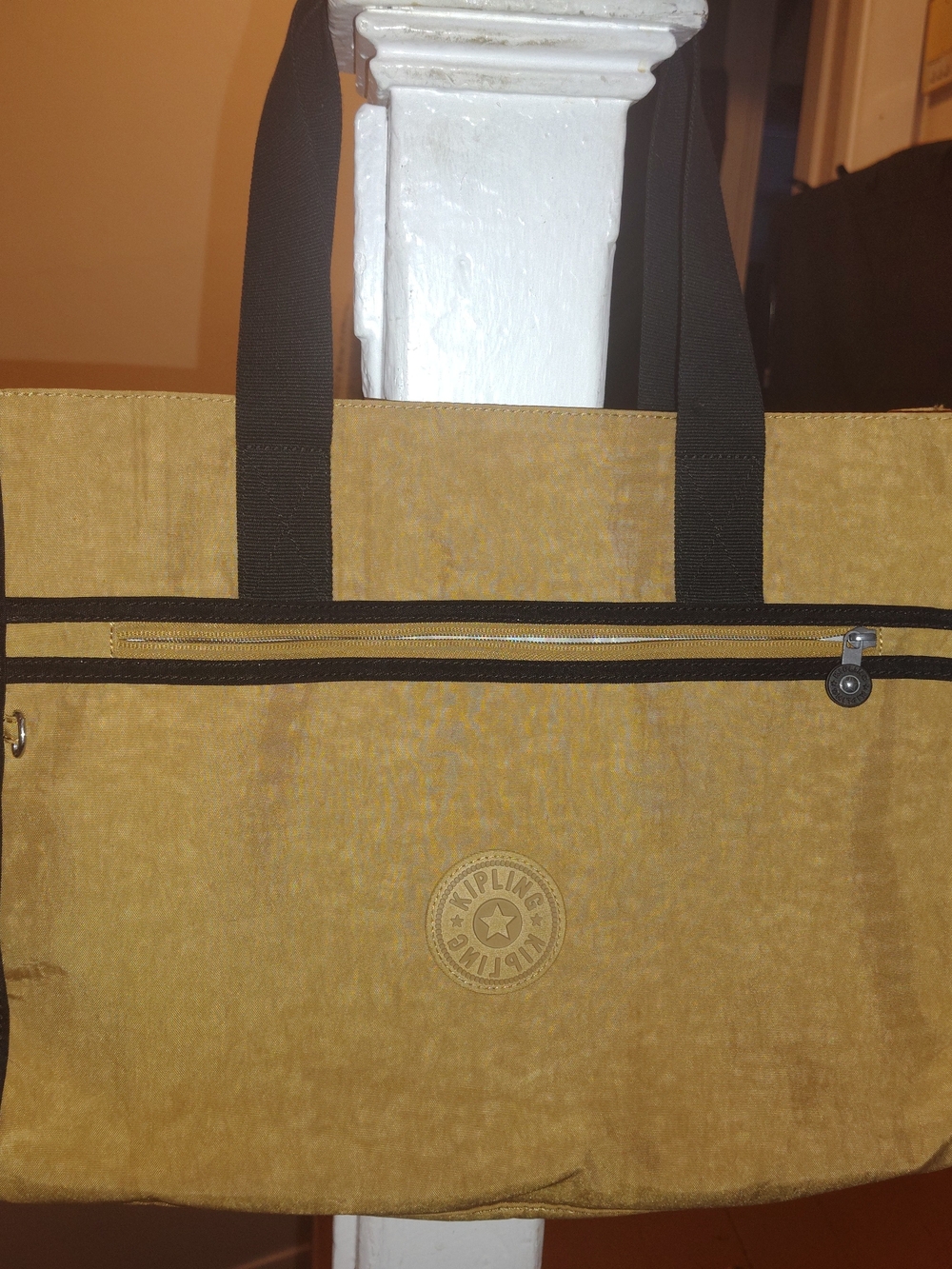 Kipling Laptop Mustard Yellow Tote bag
